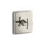 Pinstripe® Pure MasterShower® temperature control valve trim with Lever handle