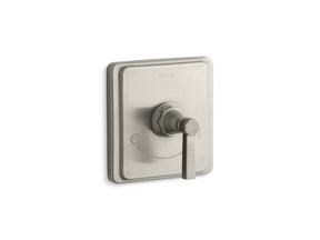 Pinstripe® MasterShower® temperature control valve trim with Lever handle