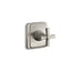 Pinstripe® Pure MasterShower® volume control valve trim with cross handle
