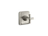 Pinstripe® Pure MasterShower® volume control valve trim with cross handle