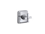Pinstripe® Pure MasterShower® volume control valve trim with cross handle
