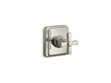 Pinstripe® Pure MasterShower® volume control valve trim with cross handle