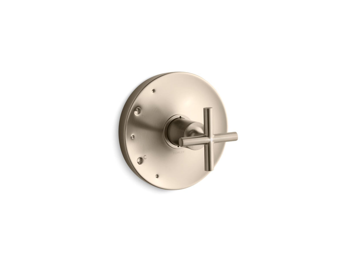 Purist® Rite-Temp® valve trim with cross handle