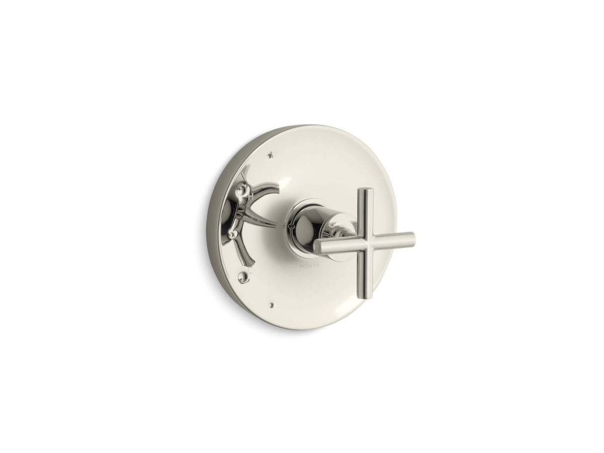 Purist® Rite-Temp® valve trim with cross handle