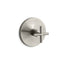 Purist® MasterShower® temperature control valve trim with cross handle