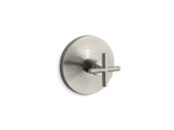 Purist® MasterShower® temperature control valve trim with cross handle