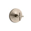 Purist® MasterShower® temperature control valve trim with cross handle