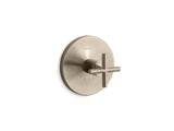 Purist® MasterShower® temperature control valve trim with cross handle