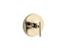 Purist® MasterShower® temperature control valve trim with lever handle