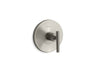 Purist® MasterShower® temperature control valve trim with lever handle