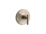 Purist® MasterShower® temperature control valve trim with lever handle