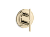 Purist® MasterShower® temperature and volume control valve trim