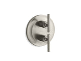 Purist® MasterShower® temperature and volume control valve trim