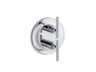 Purist® MasterShower® temperature and volume control valve trim