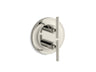 Purist® MasterShower® temperature and volume control valve trim