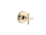 Purist® MasterShower® volume control valve trim with cross handle