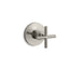Purist® MasterShower® volume control valve trim with cross handle