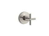 Purist® MasterShower® volume control valve trim with cross handle