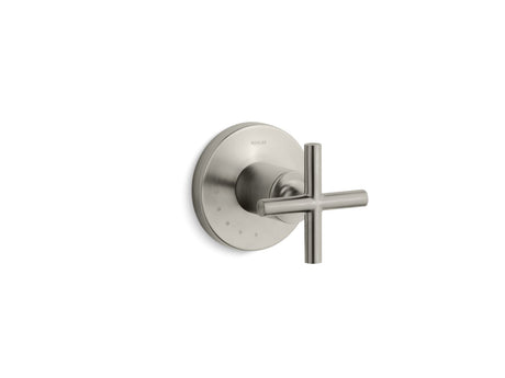 Purist® MasterShower® volume control valve trim with cross handle