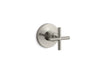 Purist® MasterShower® volume control valve trim with cross handle