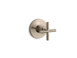 Purist® MasterShower® volume control valve trim with cross handle