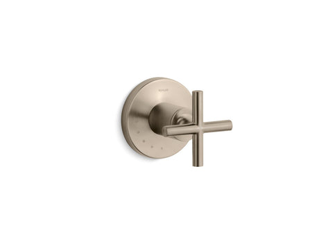 Purist® MasterShower® volume control valve trim with cross handle
