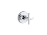 Purist® MasterShower® volume control valve trim with cross handle