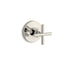Purist® MasterShower® volume control valve trim with cross handle