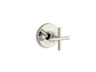 Purist® MasterShower® volume control valve trim with cross handle