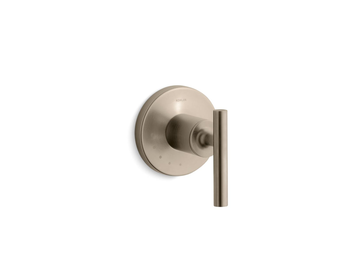 Purist® MasterShower® volume control valve trim with lever handle