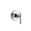 Purist® MasterShower® volume control valve trim with lever handle
