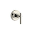 Purist® MasterShower® volume control valve trim with lever handle