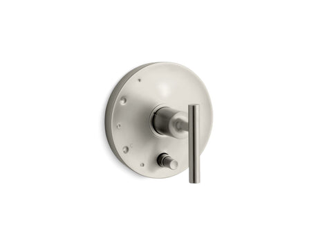 Purist® Rite-Temp® valve trim with push-button diverter and lever handle