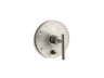 Purist® Rite-Temp® valve trim with push-button diverter and lever handle