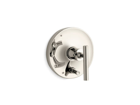 Purist® Rite-Temp® valve trim with push-button diverter and lever handle