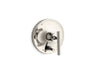 Purist® Rite-Temp® valve trim with push-button diverter and lever handle