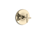 Purist® MasterShower® temperature control valve trim with cross handle