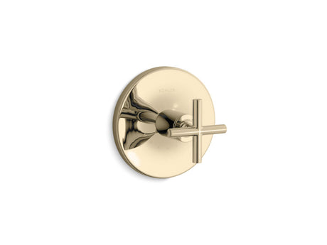 Purist® MasterShower® temperature control valve trim with cross handle