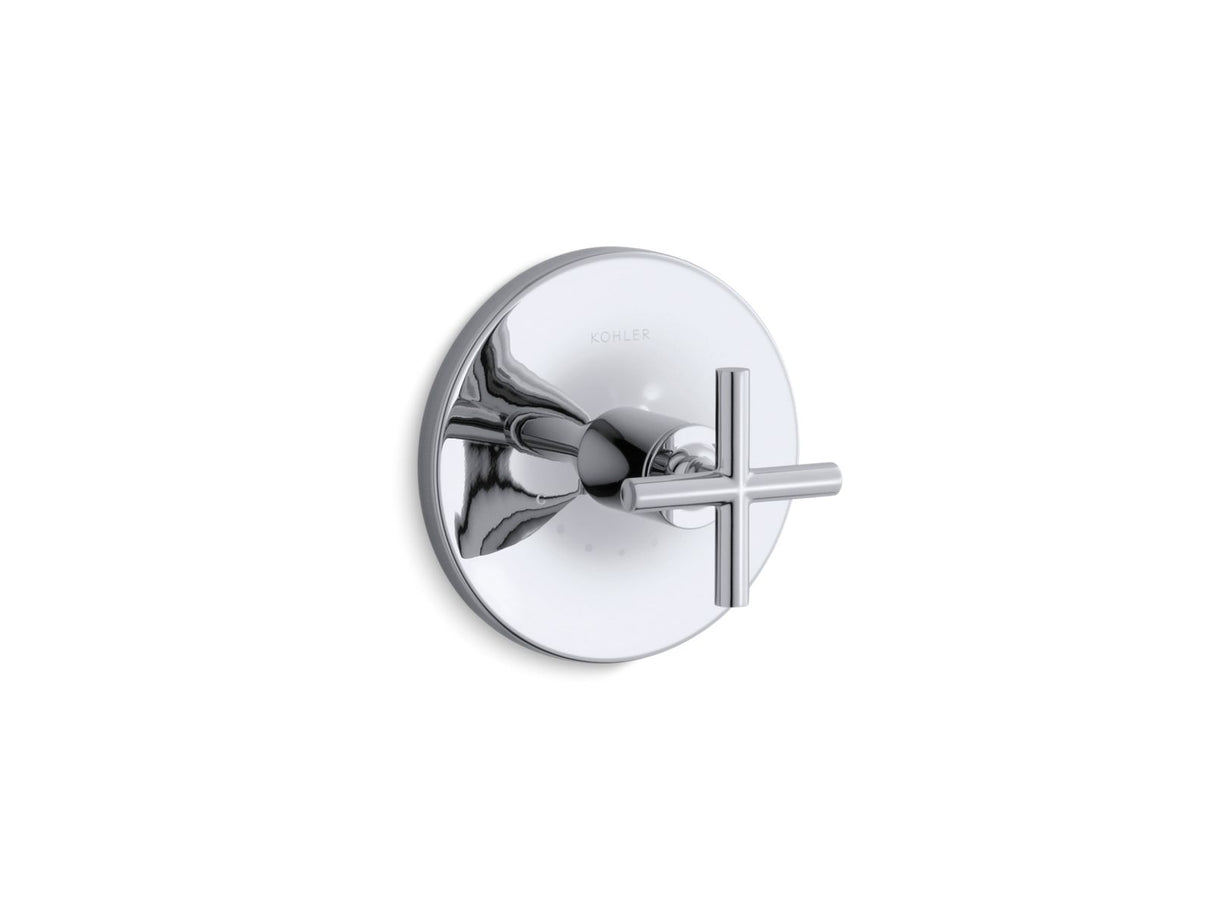 Purist® MasterShower® temperature control valve trim with cross handle