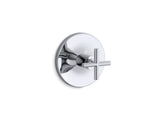 Purist® MasterShower® temperature control valve trim with cross handle