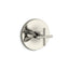Purist® MasterShower® temperature control valve trim with cross handle
