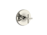 Purist® MasterShower® temperature control valve trim with cross handle