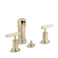 Purist® Vertical spray bidet faucet with lever handles