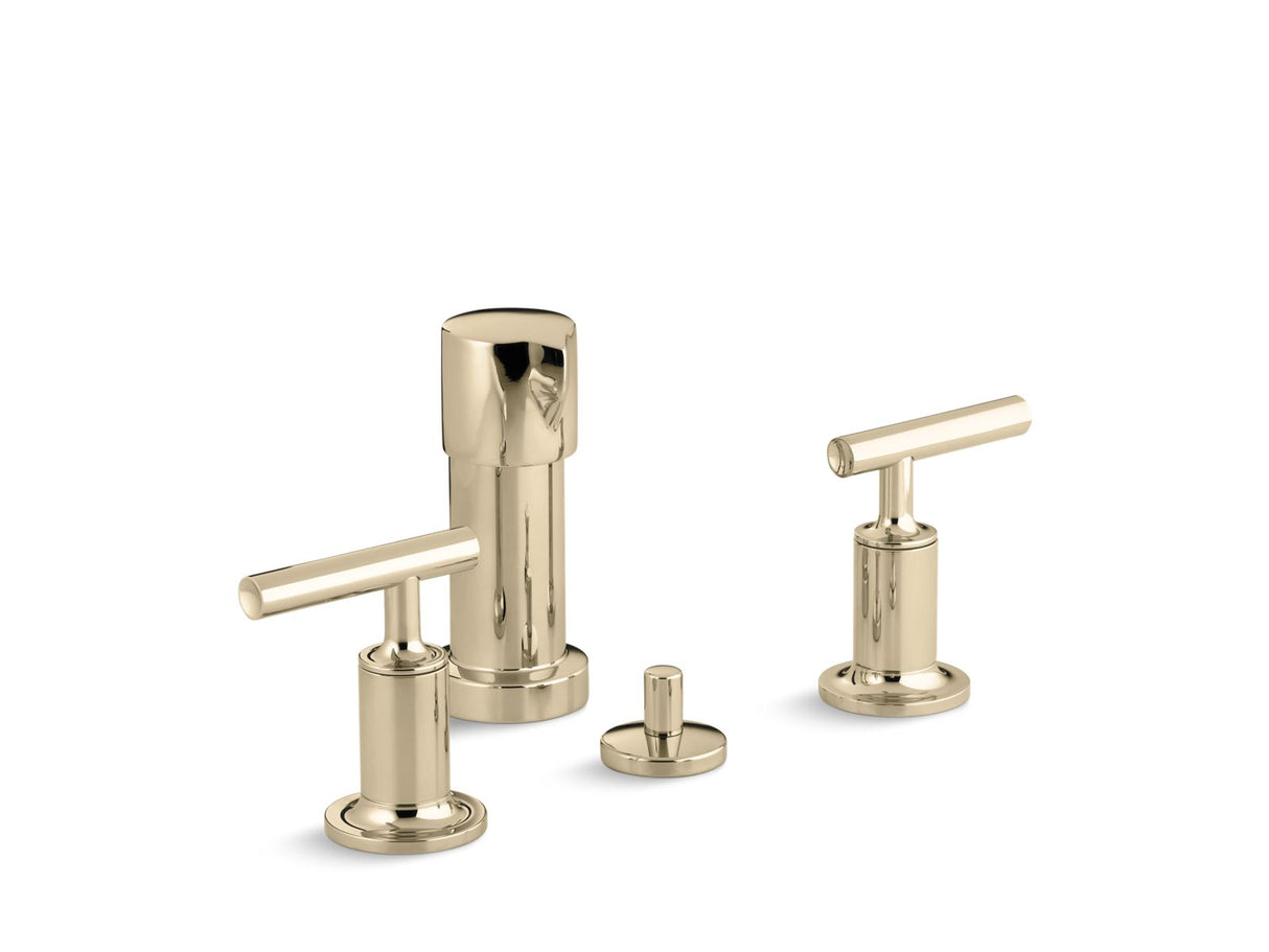 Purist® Vertical spray bidet faucet with lever handles