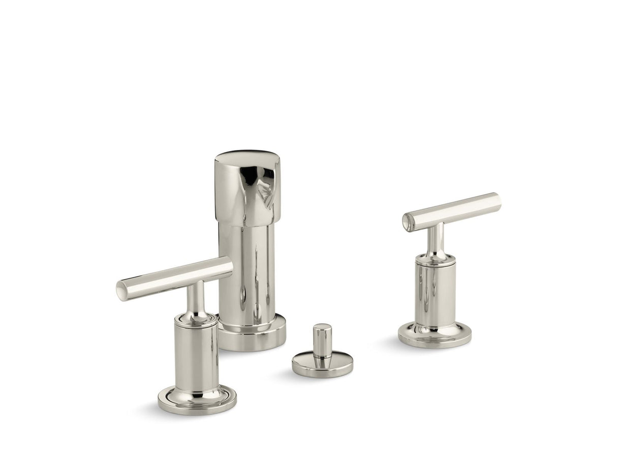 Purist® Vertical spray bidet faucet with lever handles