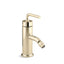 Purist® Horizontal swivel spray aerator bidet faucet with straight lever handle