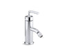 Purist® Horizontal swivel spray aerator bidet faucet with straight lever handle