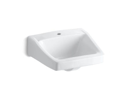 Chesapeake™ 19-1/4" x 17-1/4" wall-mount/concealed arm carrier bathroom sink with single faucet hole
