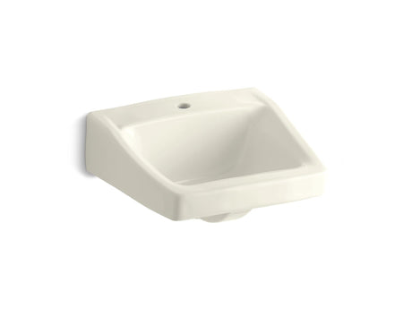 Chesapeake™ 19-1/4" x 17-1/4" wall-mount/concealed arm carrier bathroom sink with single faucet hole