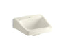 Chesapeake™ 19-1/4" x 17-1/4" wall-mount/concealed arm carrier bathroom sink with single faucet hole